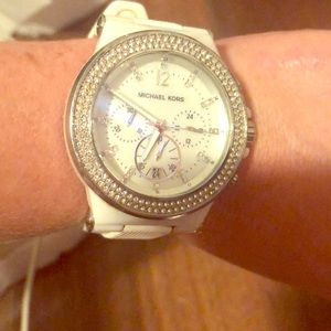 White Michael Kors watch